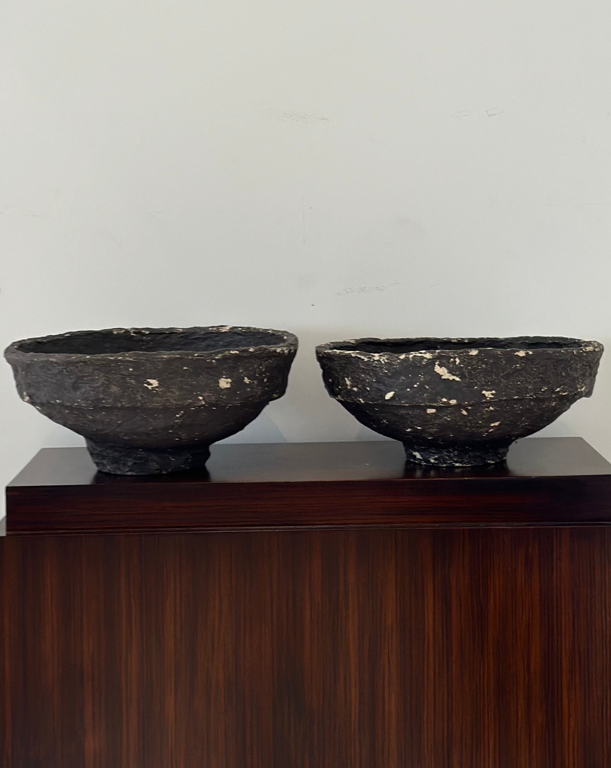 Mid Century Accent Bowl - Black - Set of 2