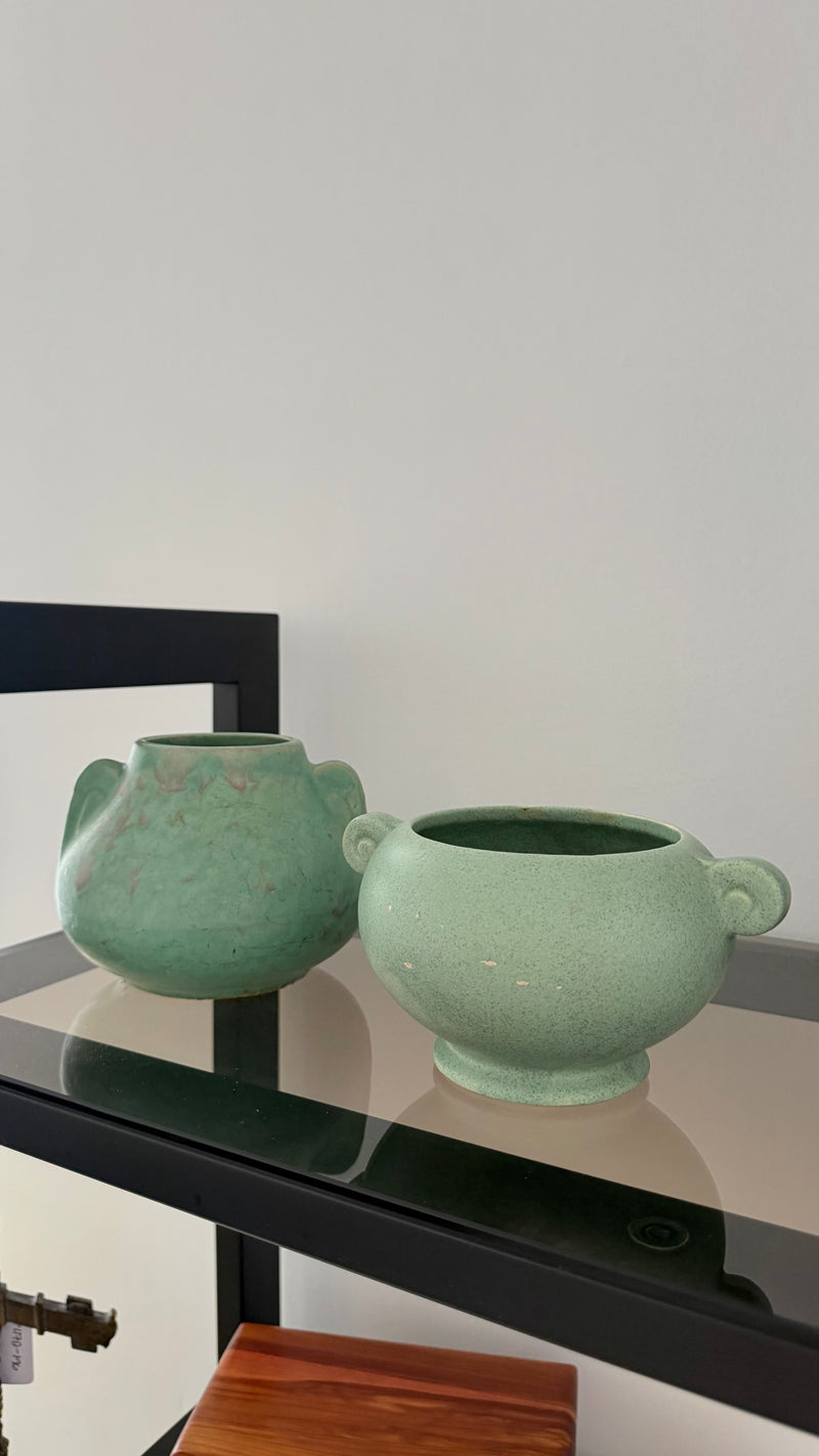 Green Ceramic bowls- Set of 2