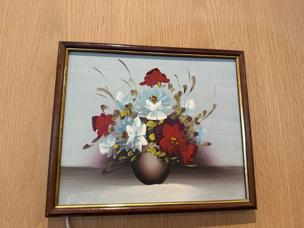 Vintage Floral Original Oil in Canvas
