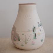 New Mexico Scene Pierced pot