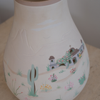 New Mexico Scene Pierced pot
