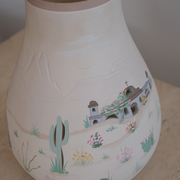 New Mexico Scene Pierced pot