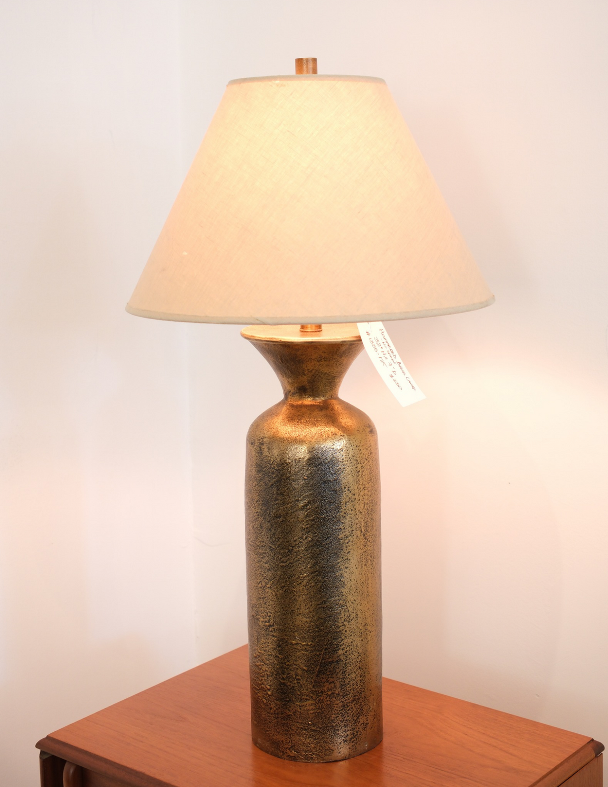 Hammered Brass Lamp