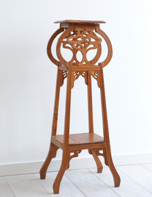 Birchwood Pedestal/Plant stand with cutout design