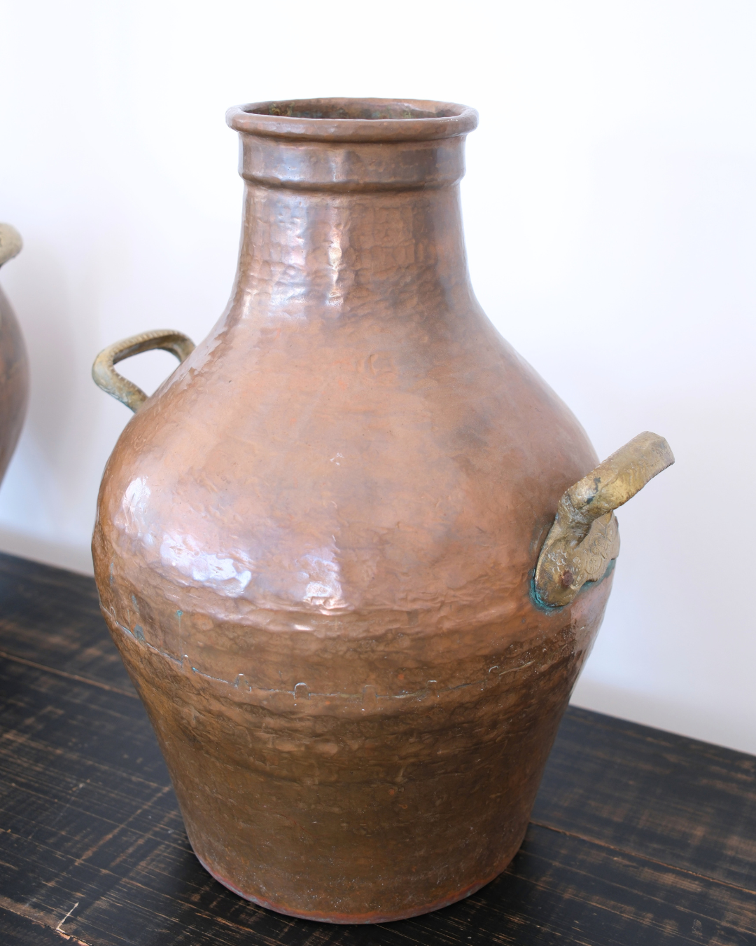 Copper Jug with brass handles