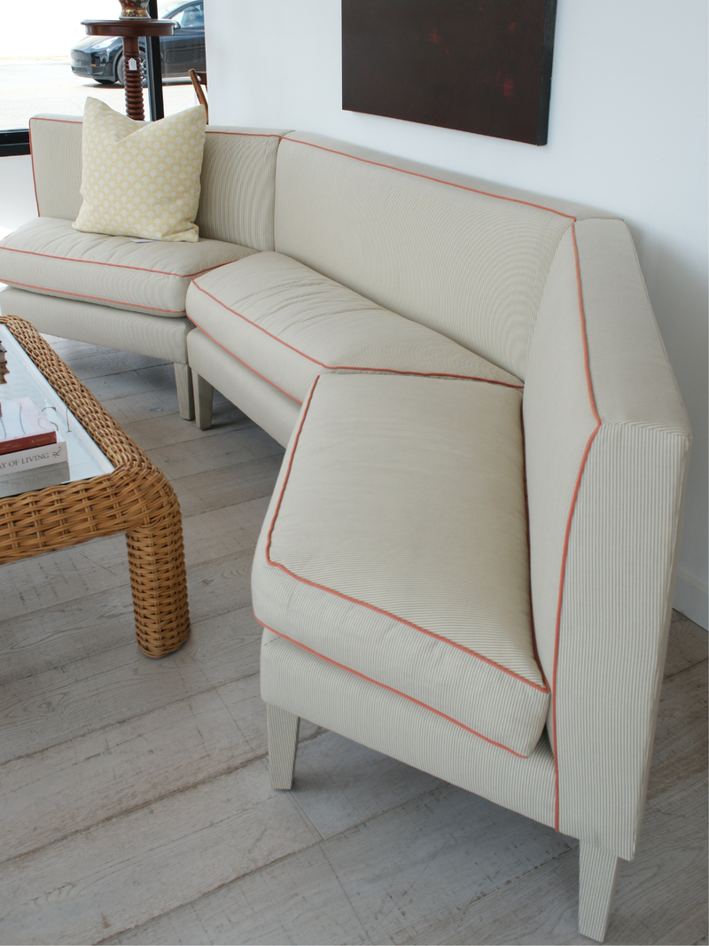 Custom Banquette in Romo Fabric