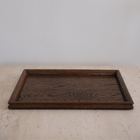 VTG Rect. wooden tray