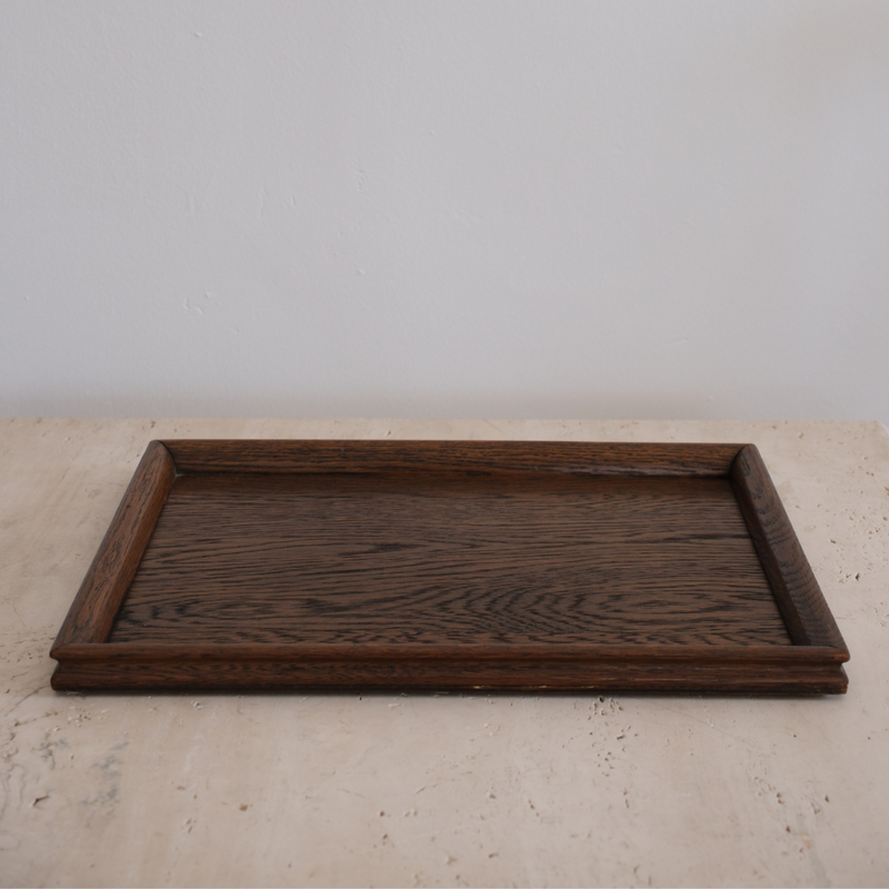 VTG Rect. wooden tray
