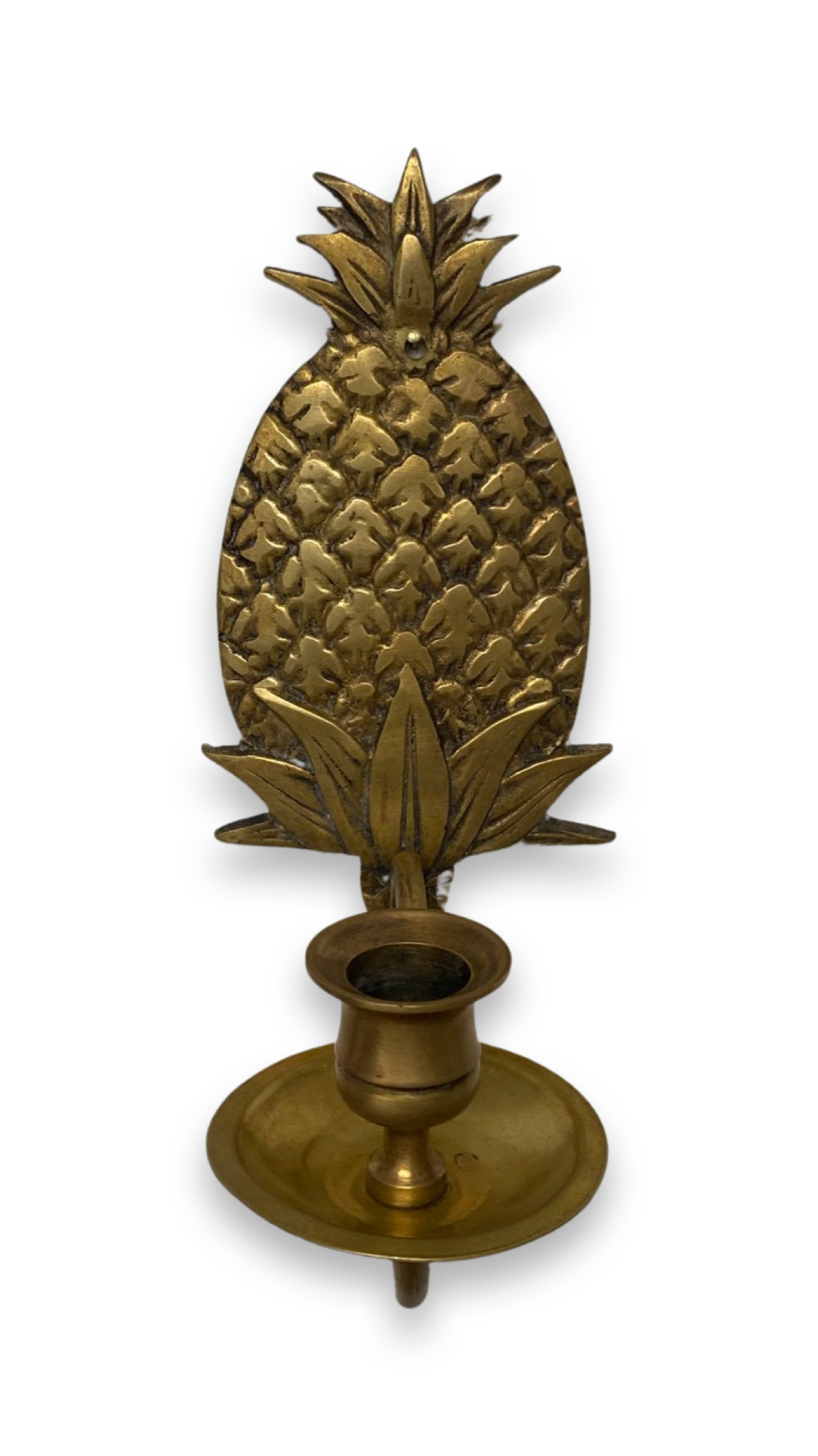 Vintage Brass Pineapple Candle Holder Process Home