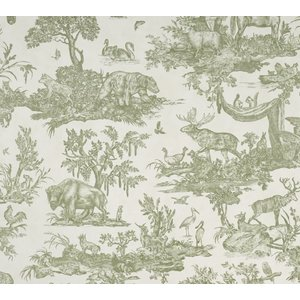 Chris Room - Wallpaper Western Motif in Olive